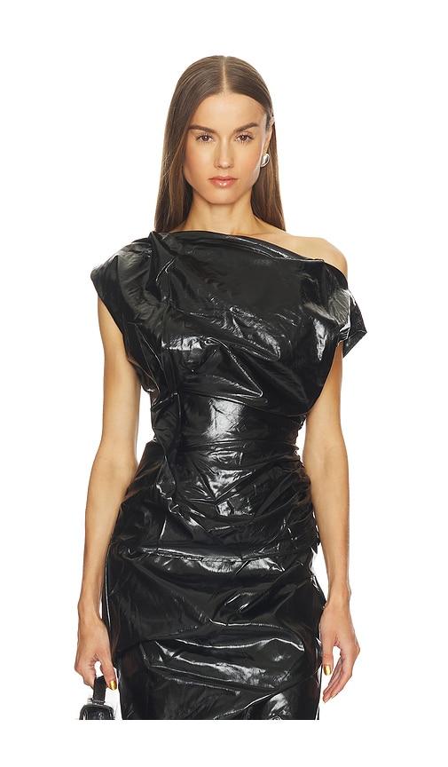 Paris Georgia Liquid Top in Black by PARIS GEORGIA