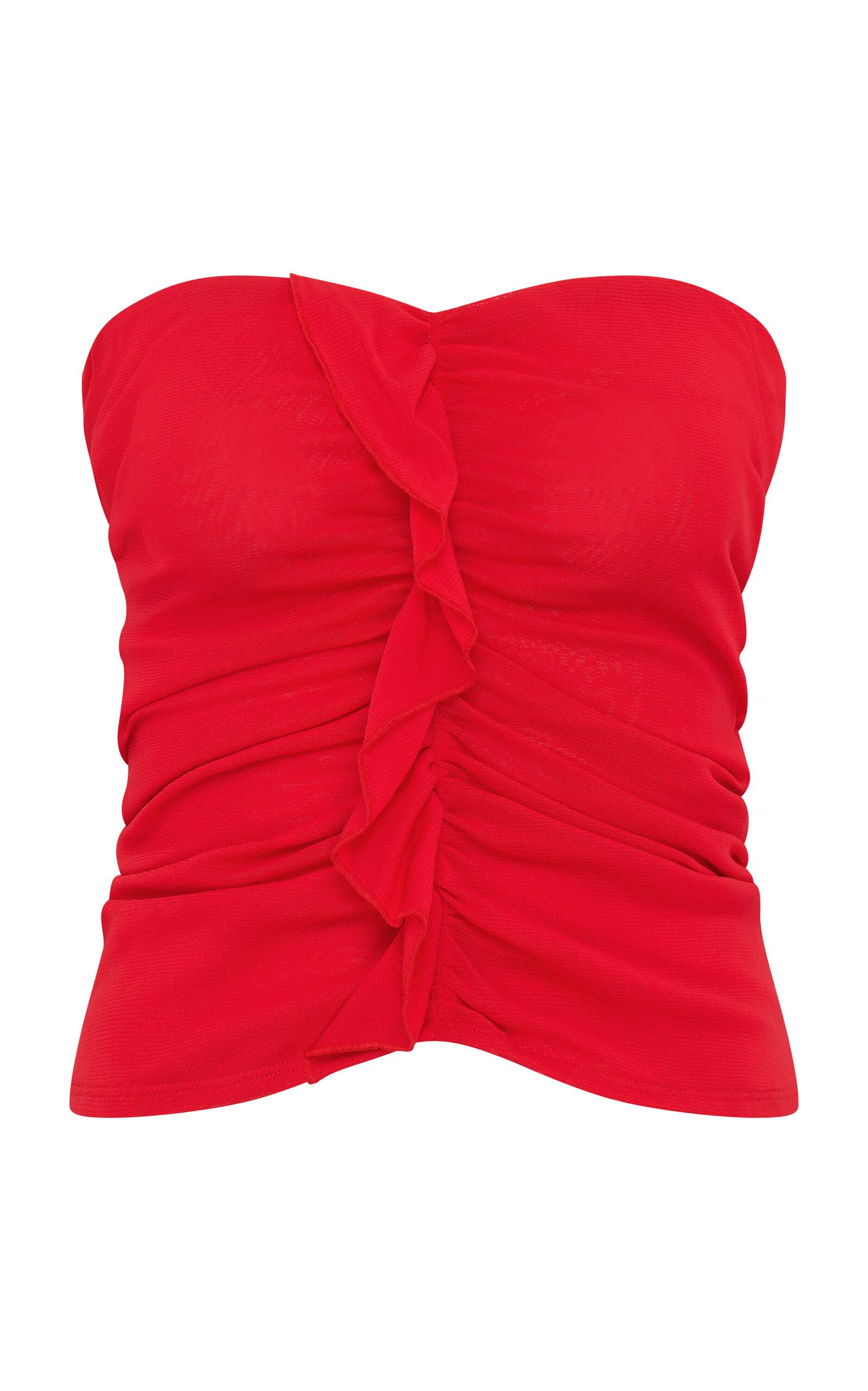 Paris Georgia Minimal Ruffle Tube Top - Moda Operandi by PARIS GEORGIA