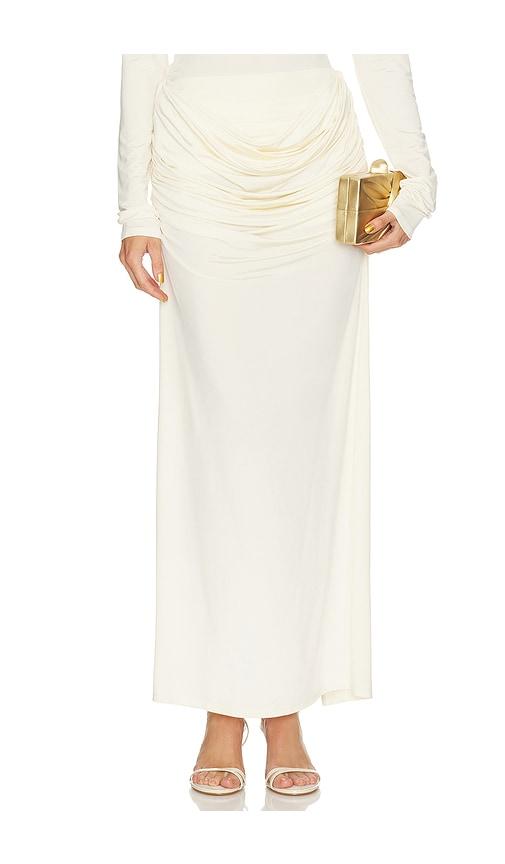 Paris Georgia Raffy Skirt in Cream by PARIS GEORGIA
