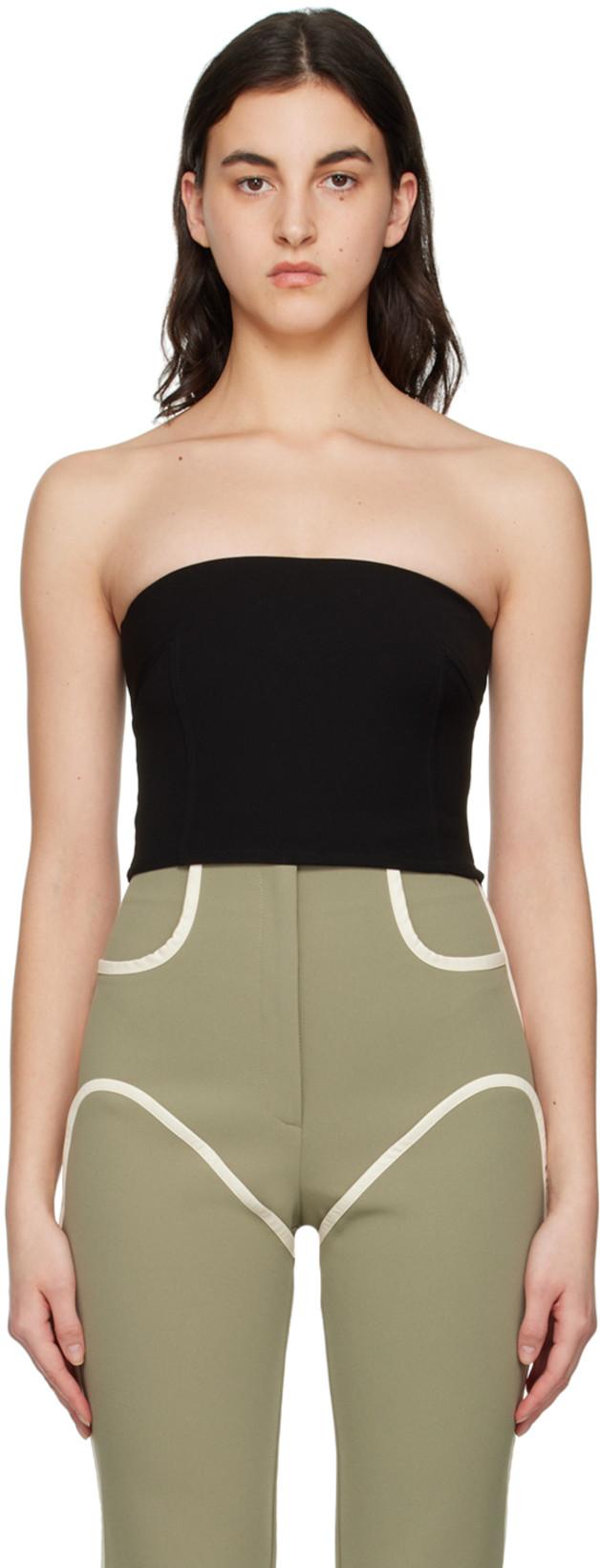 SSENSE Exclusive Black Audrey Tank Top by PARIS GEORGIA