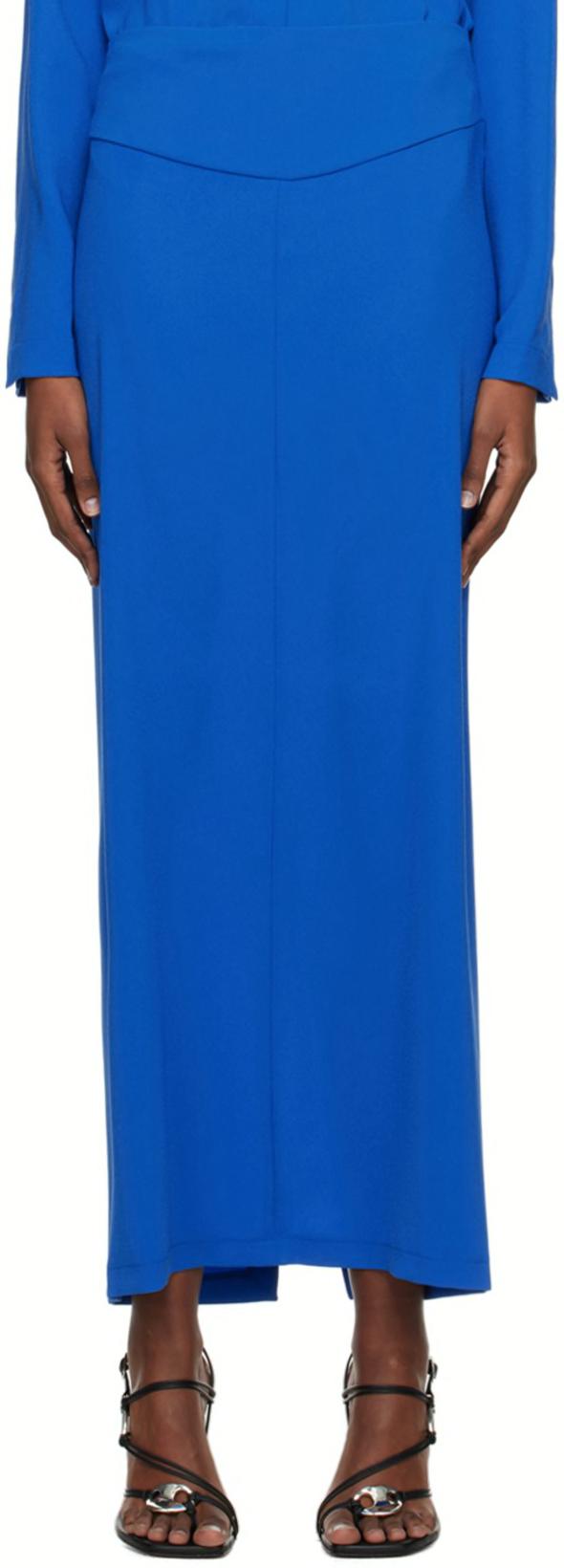 SSENSE Work Capsule – Blue Staple Maxi Skirt by PARIS GEORGIA