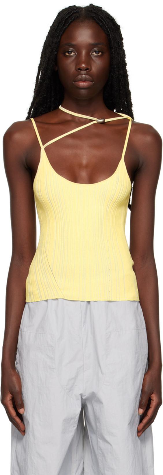 Yellow Asymmetric Camisole by PARIS GEORGIA