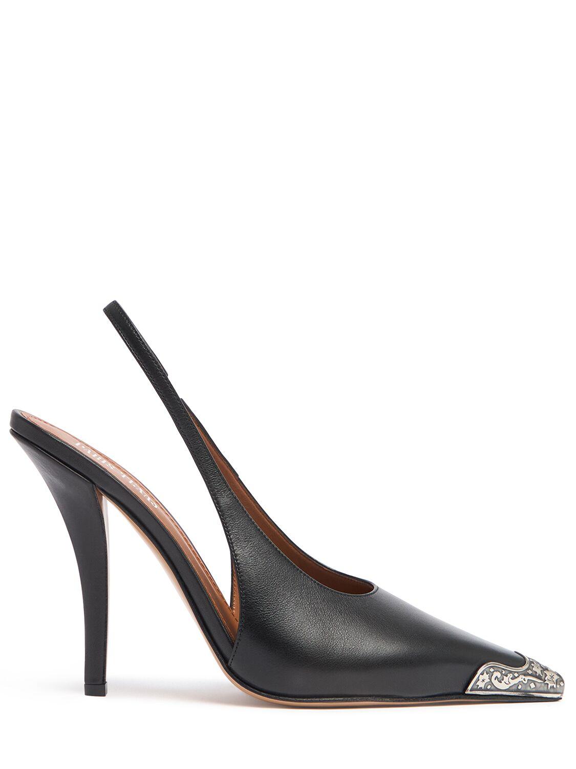 105mm Jessica Leather Western Slingbacks by PARIS TEXAS