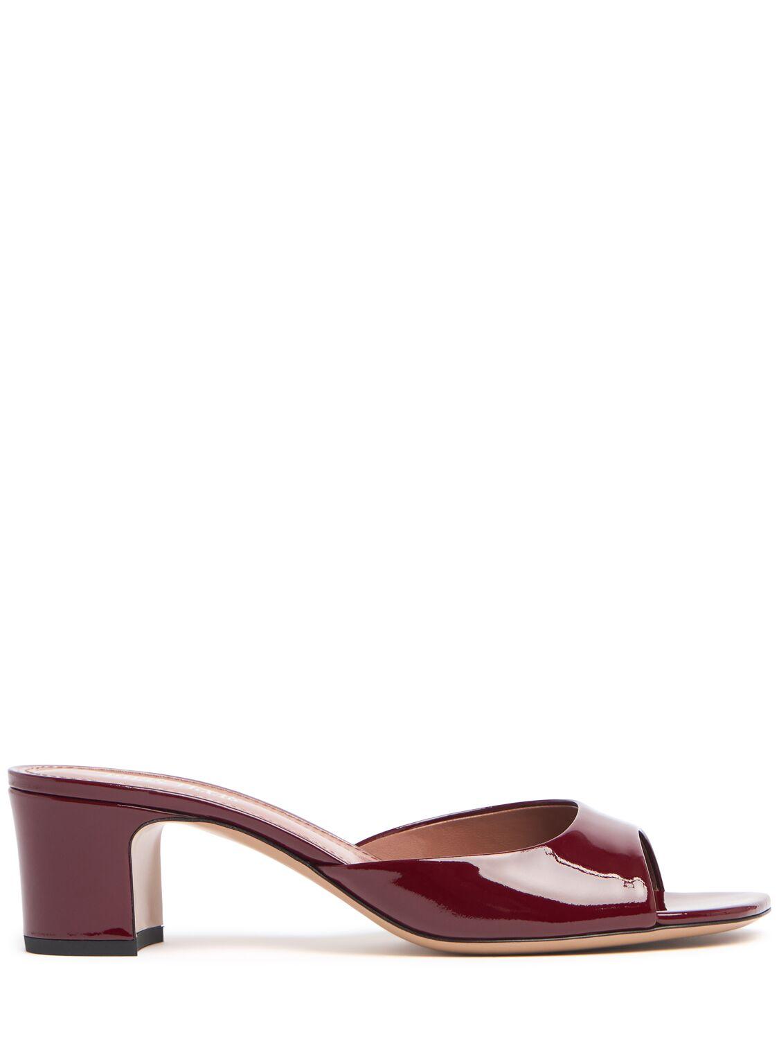 50mm Lara Patent Leather Mules by PARIS TEXAS