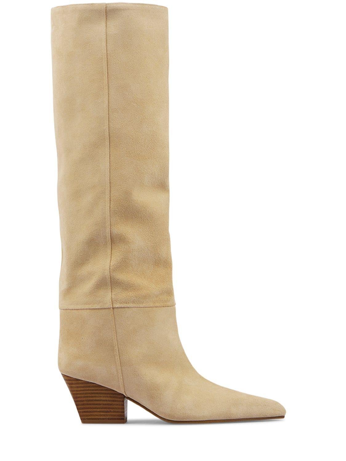 60mm Jane Suede Tall Boots by PARIS TEXAS