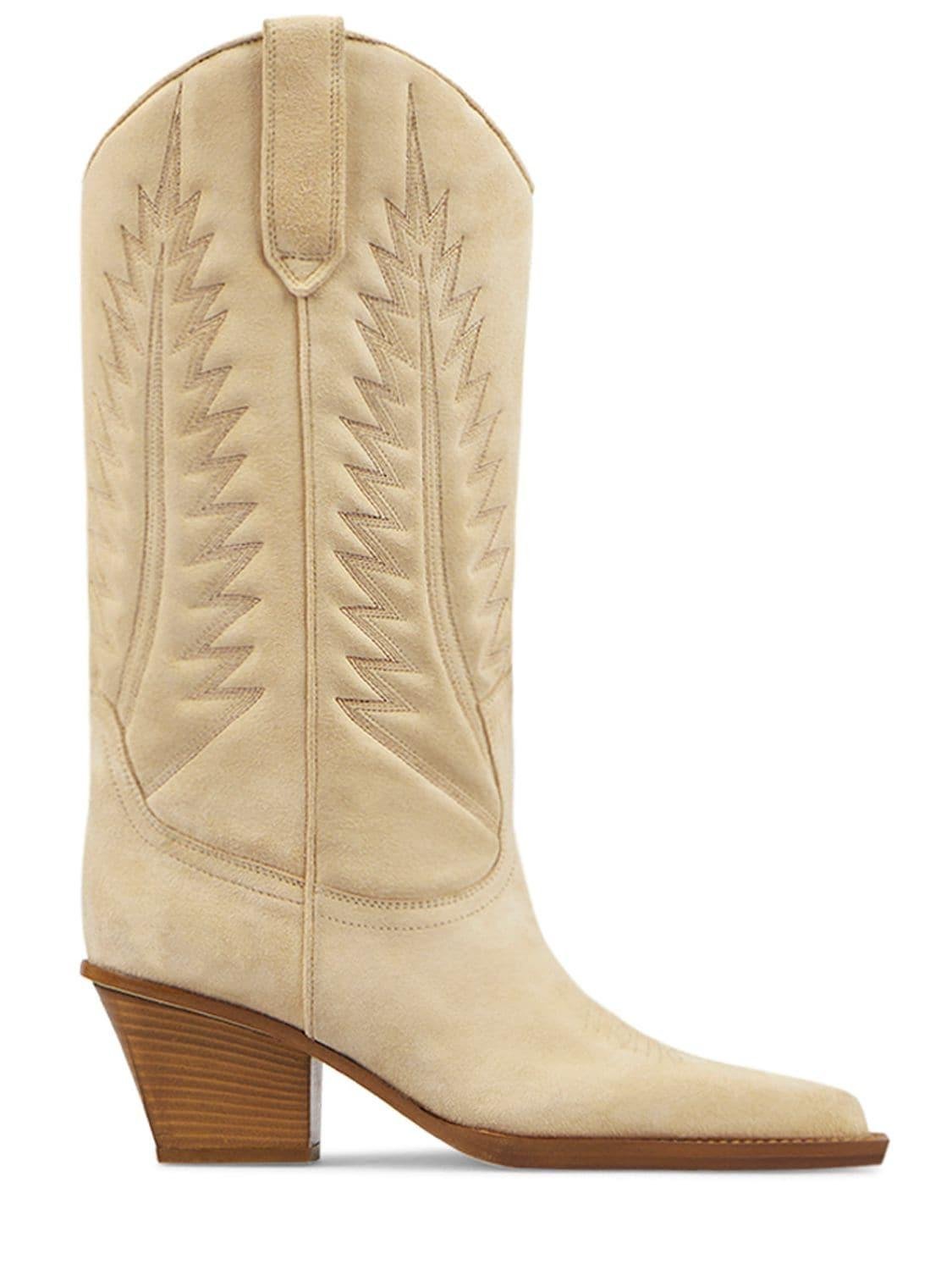 60mm Rosario Suede Tall Boots by PARIS TEXAS