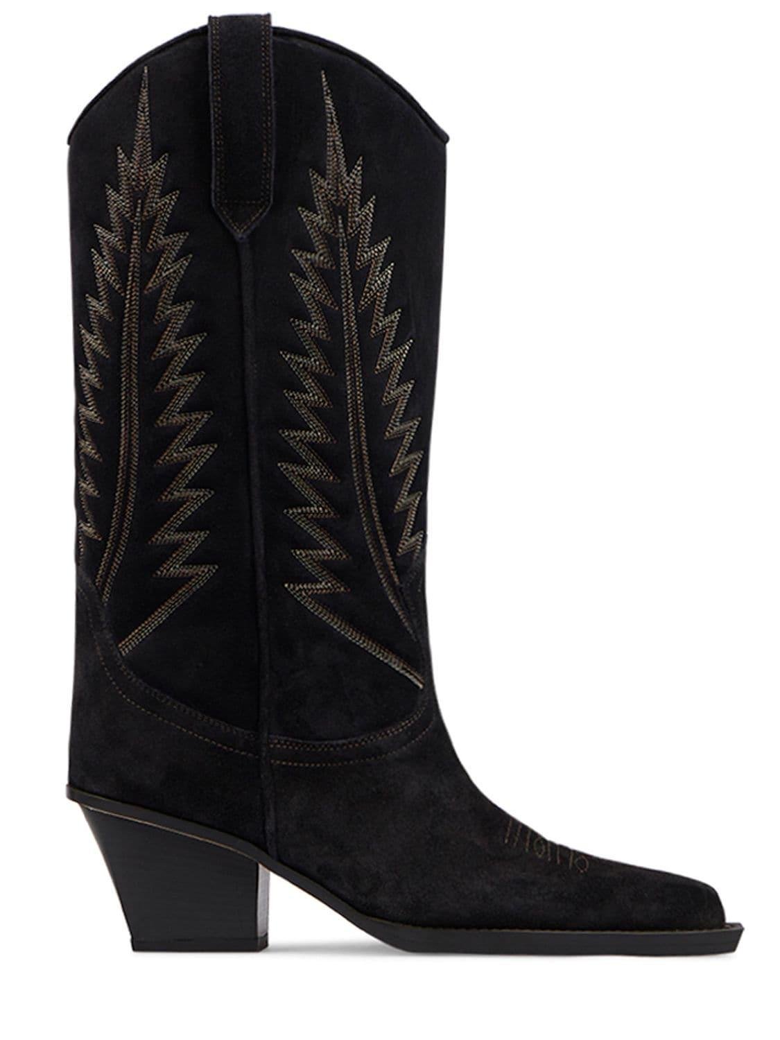 60mm Rosario Suede Tall Boots by PARIS TEXAS