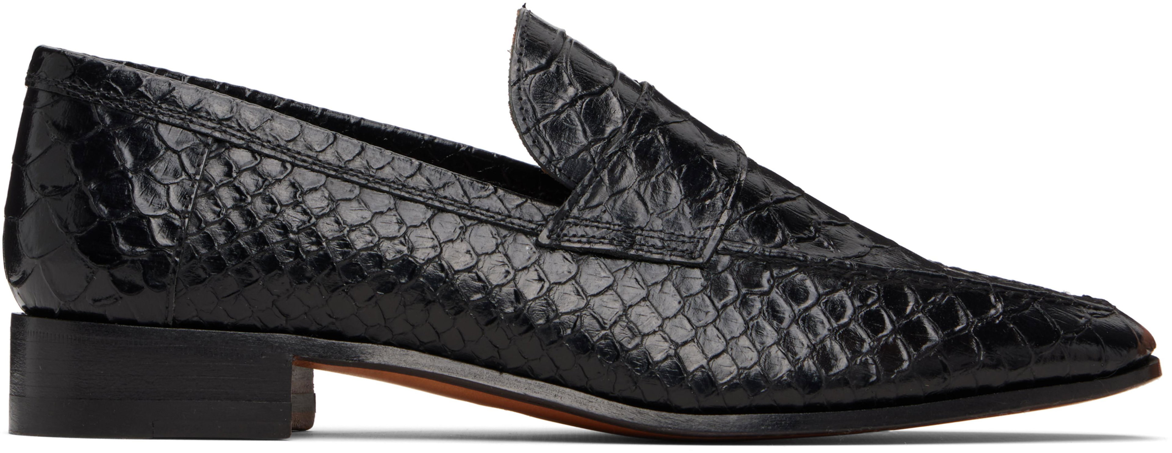 Black Alain Loafers by PARIS TEXAS