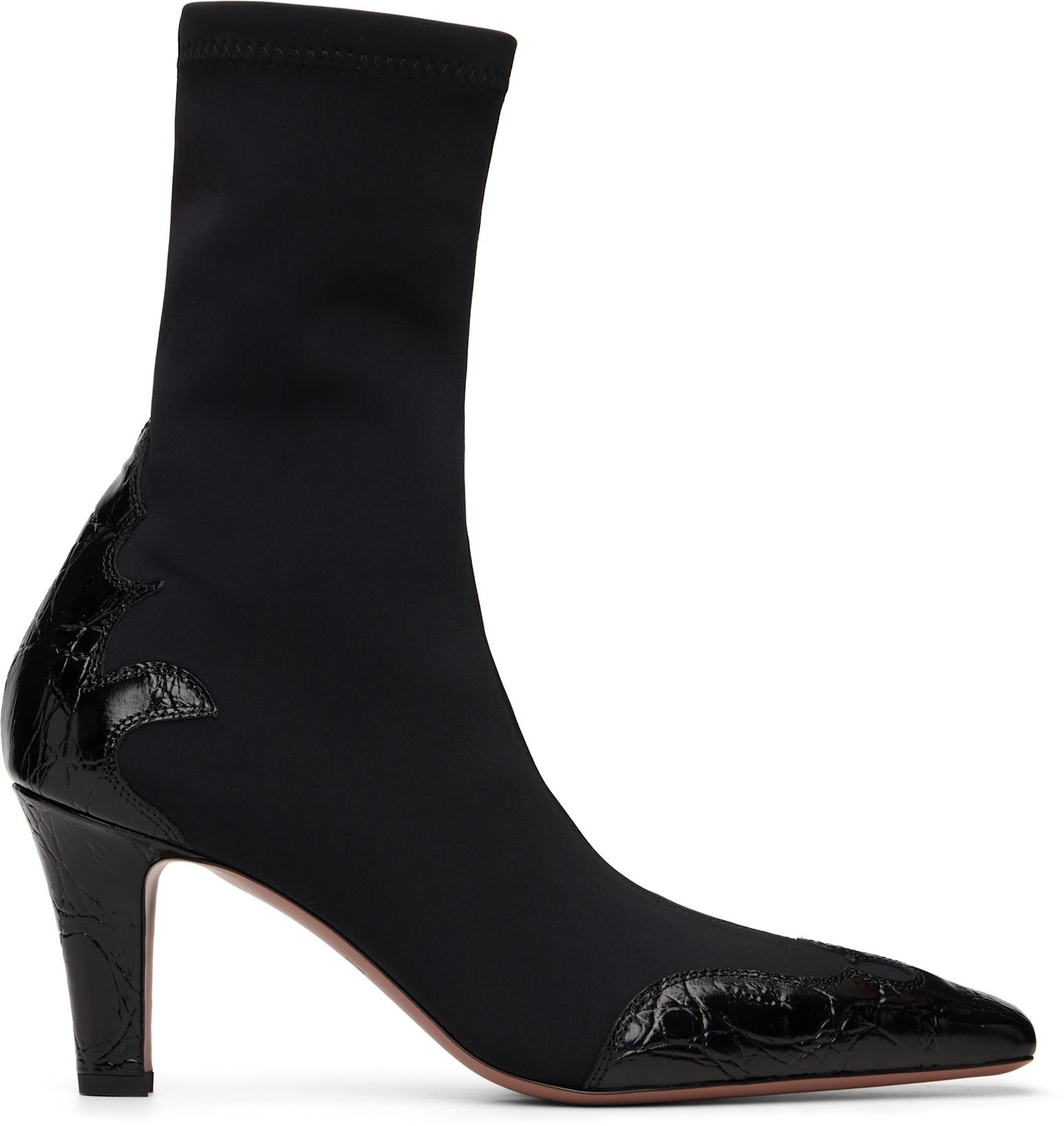 Black Belle Western 75 Ankle Boots by PARIS TEXAS