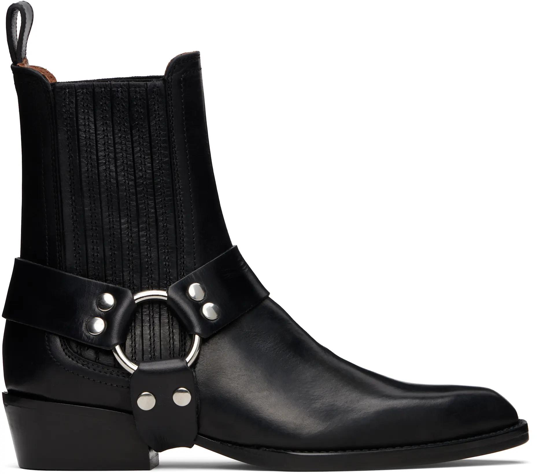 Black Helena Ankle Boots by PARIS TEXAS