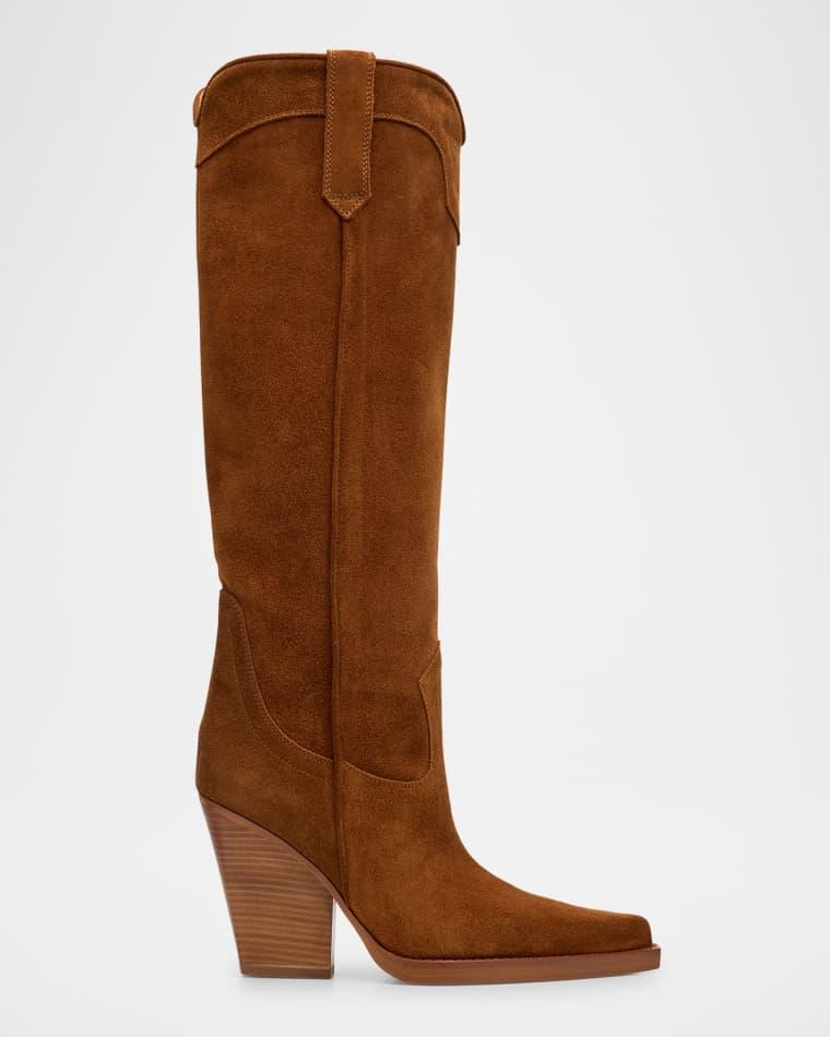 El Dorado Suede Knee-High Boots by PARIS TEXAS