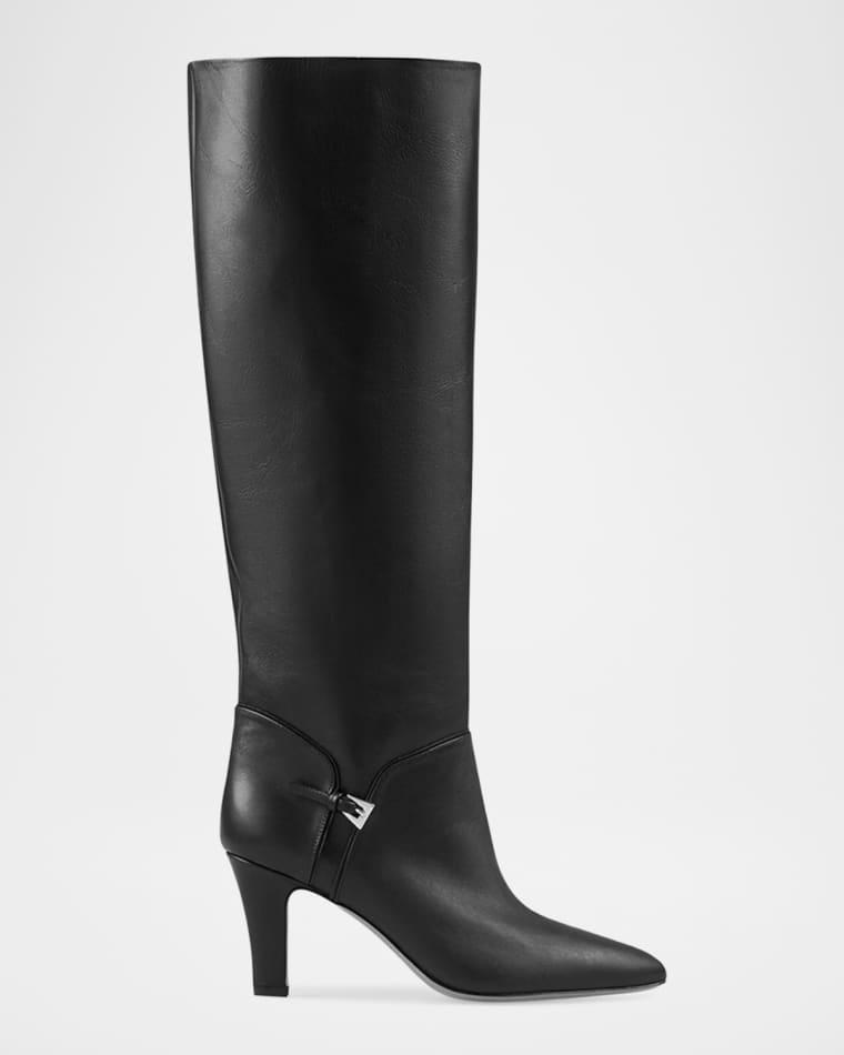 Elsa Leather Mini Buckle Knee Boots by PARIS TEXAS