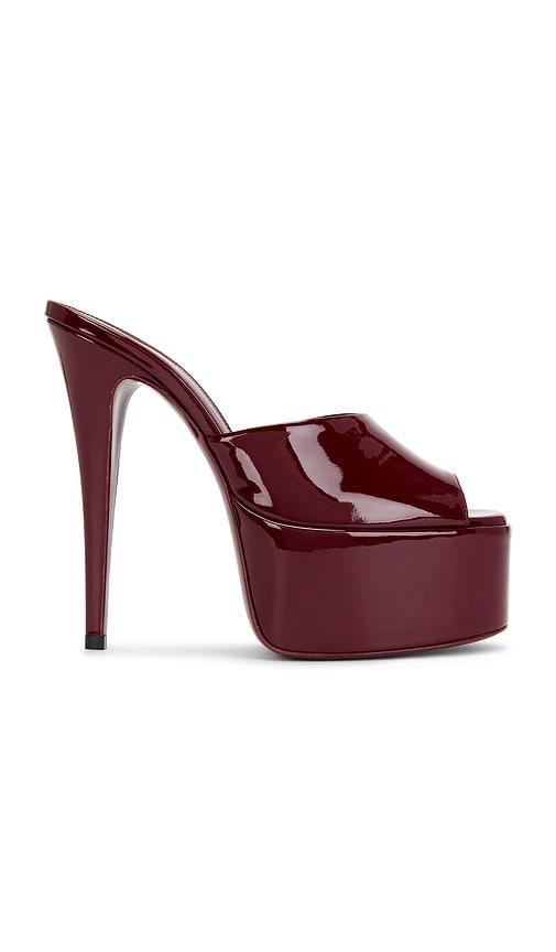 Paris Texas Marina Mule in Burgundy by PARIS TEXAS