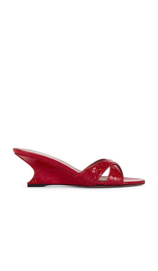 Paris Texas Nina Mule 50 in Red by PARIS TEXAS