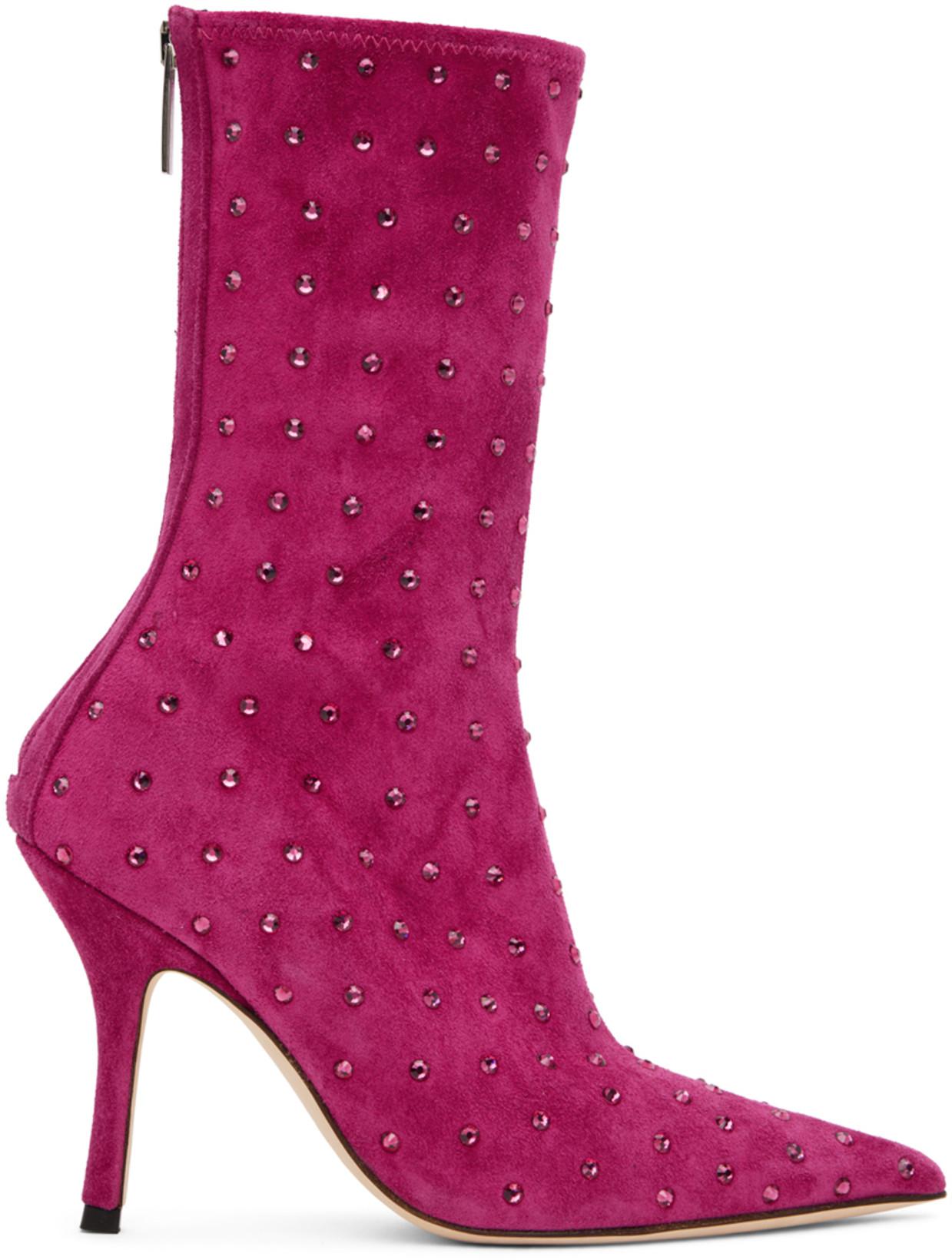 Pink Holly Mama Boots by PARIS TEXAS