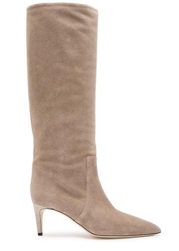 Stiletto 60 brushed suede knee-high boots by PARIS TEXAS