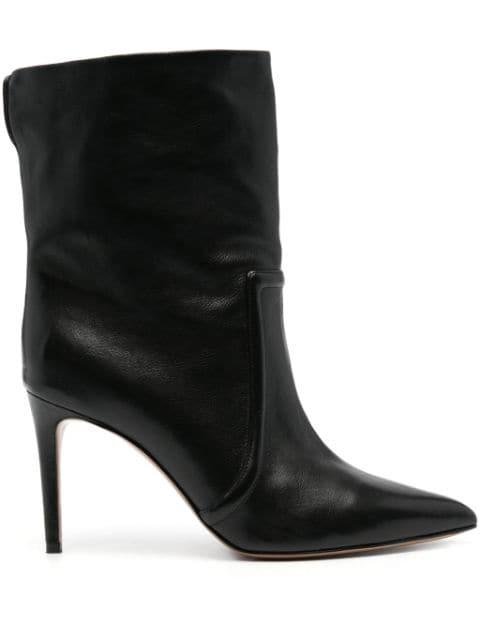Stilleto 85mm leather ankle boots by PARIS TEXAS