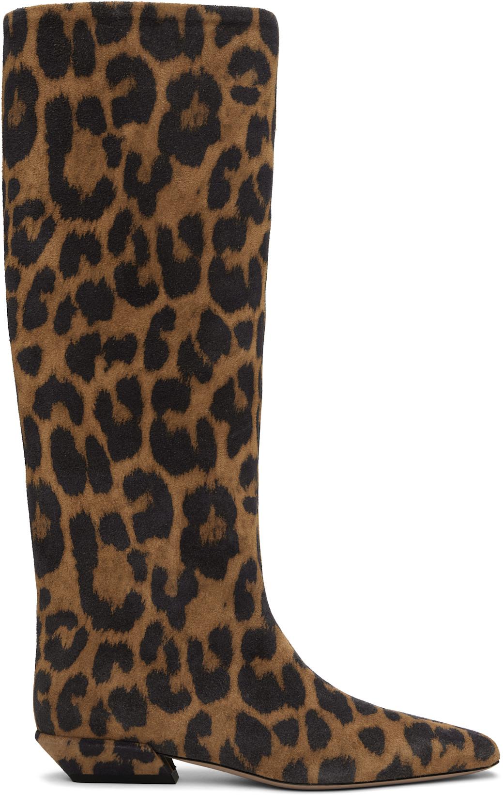 Tan & Black Bettina 25 Tall Boots by PARIS TEXAS