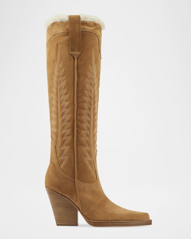Winter El Dorado Embroidered Leather Boots by PARIS TEXAS