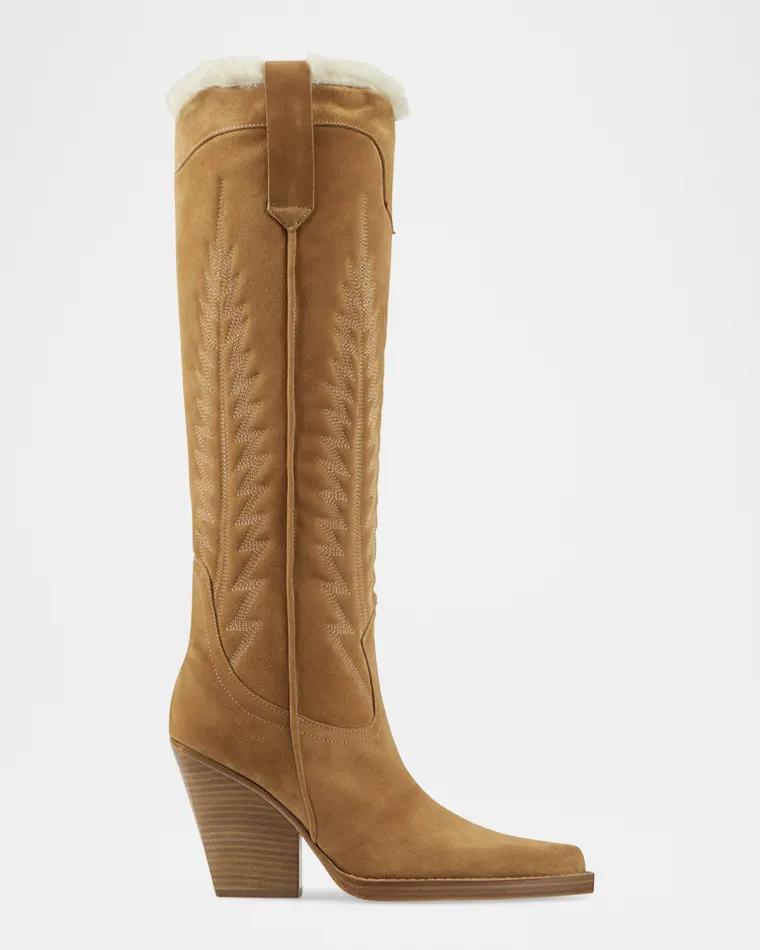 Winter El Dorado Embroidered Leather Boots by PARIS TEXAS