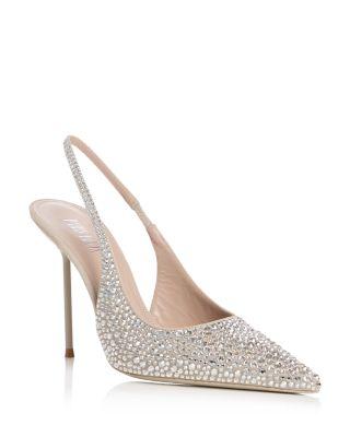 Women's Lidia Crystal Embellished Slingback Pumps by PARIS TEXAS