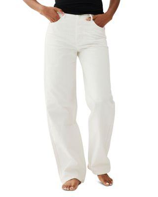Classic Straight Jeans in White by PARKE