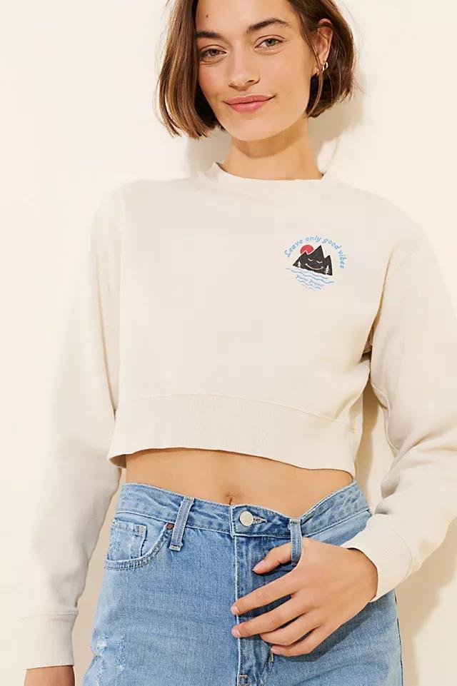 Parks Project Happy Mountain Cropped Sweatshirt by PARKS PROJECT