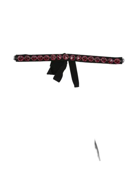crystal-embellishment belt by PARLOR