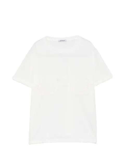 lace-appliqué T-shirt by PARLOR