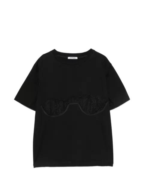 lace-appliqué T-shirt by PARLOR