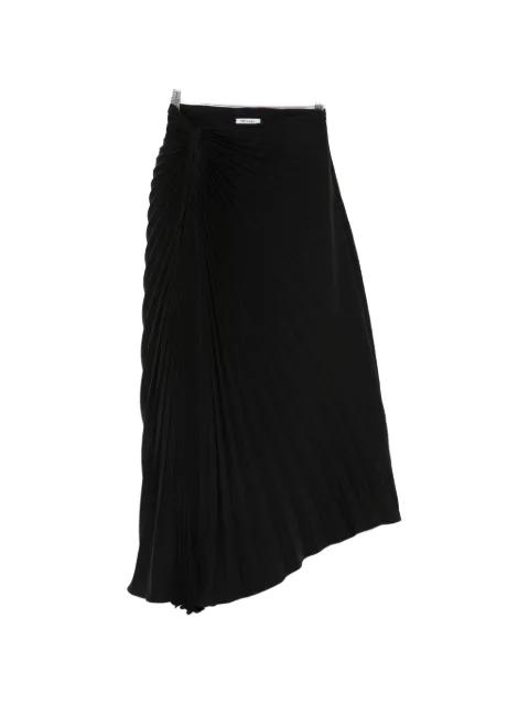 pleated asymmetric skirt by PARLOR