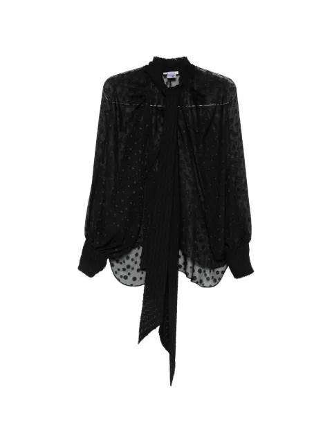 pussy-bow-collar blouse by PARLOR