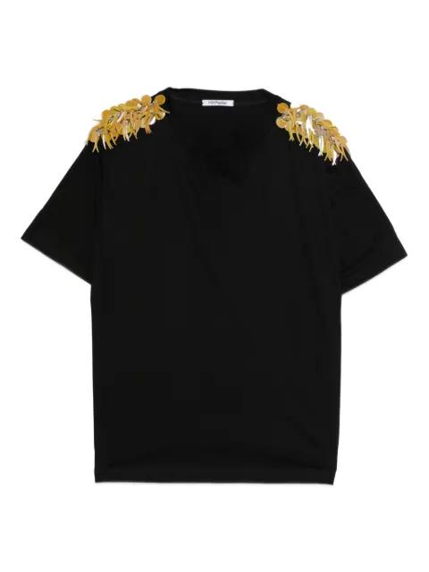 sequin-appliqué T-shirt by PARLOR