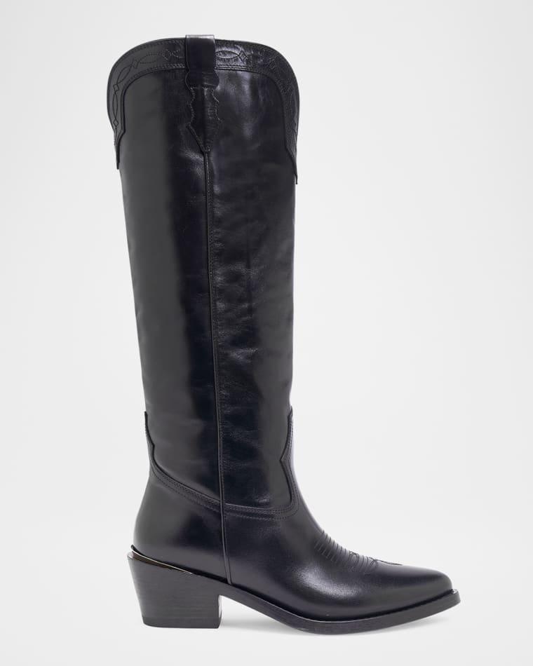 Selena Calfskin Tall Western Boots by PARTLOW