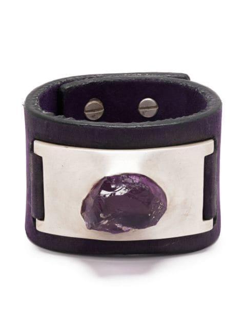 Amulet amethyst cuff bracelet by PARTS OF FOUR