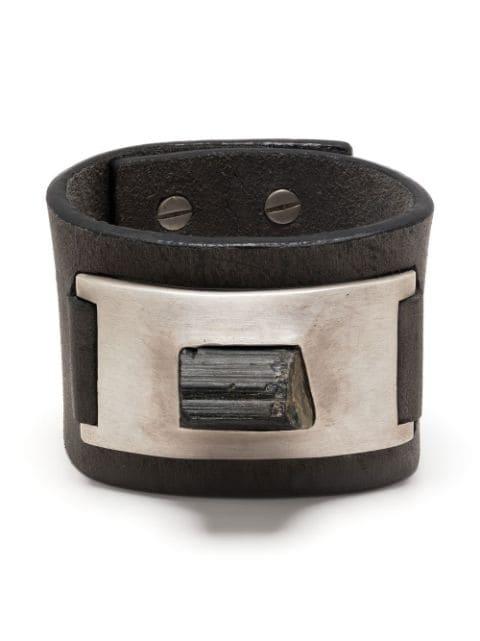 Amulet leather cuff by PARTS OF FOUR