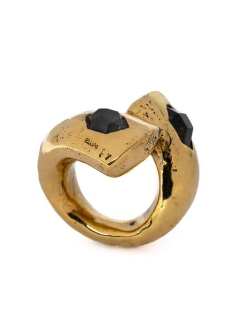 Big Twisted Druid diamond ring by PARTS OF FOUR