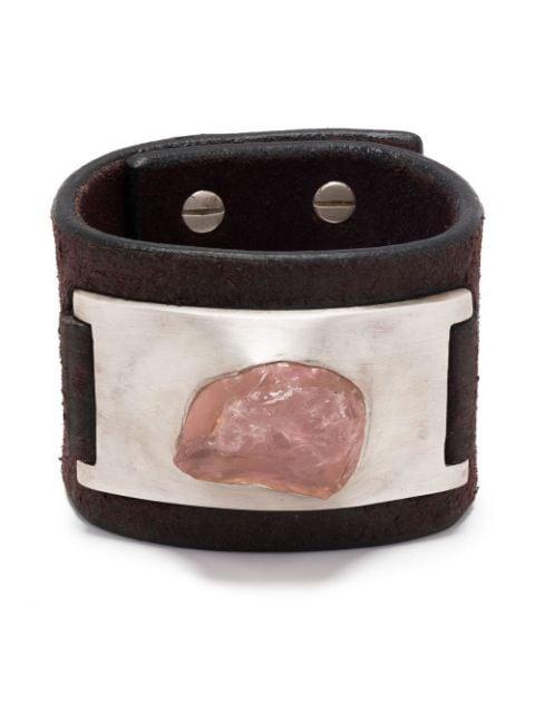 Crescent leather bracelet by PARTS OF FOUR
