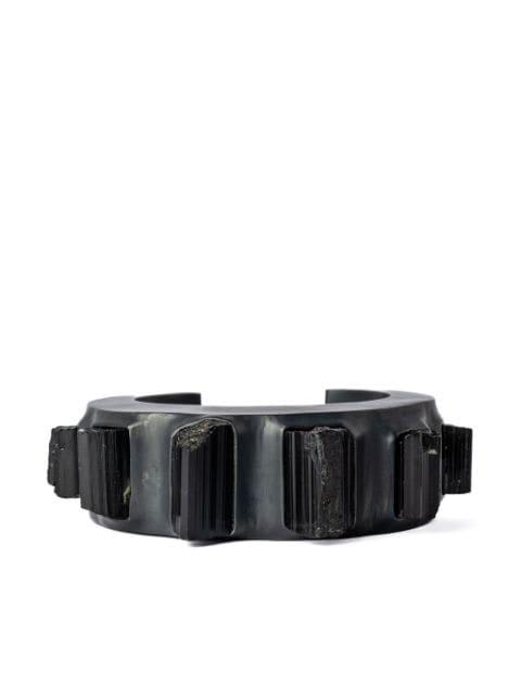 Crescent tourmaline-embellished bracelet by PARTS OF FOUR