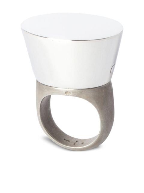 Geo sterling-silver ring by PARTS OF FOUR