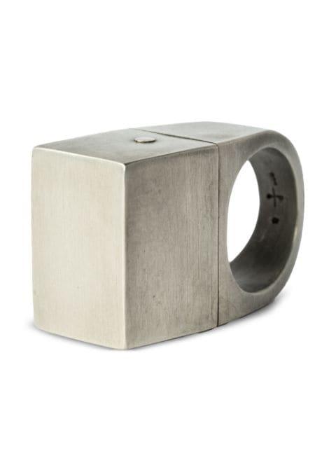 Geo sterling-silver ring by PARTS OF FOUR