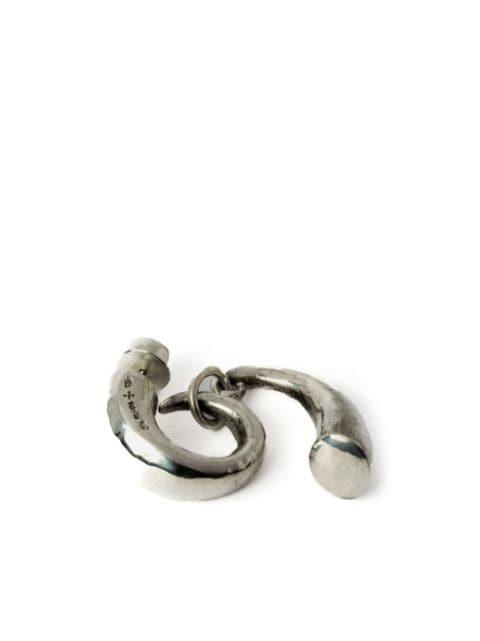 Horn polished finish pendant earring by PARTS OF FOUR
