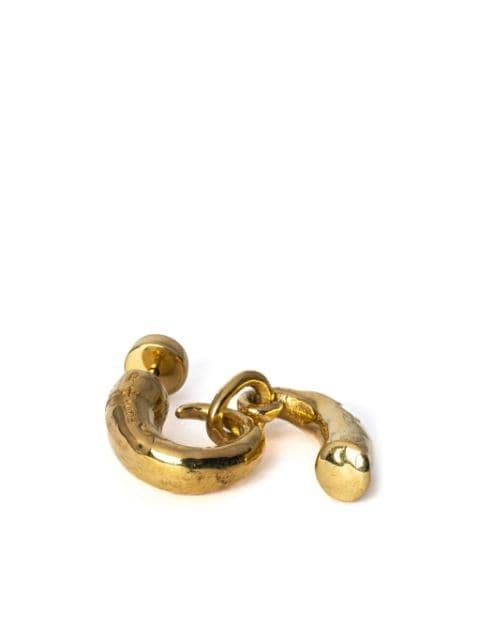 Little Horn gold-plated pendant earring by PARTS OF FOUR