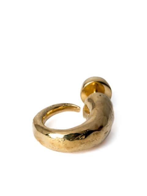 Little Horn gold-plated pendant earring by PARTS OF FOUR