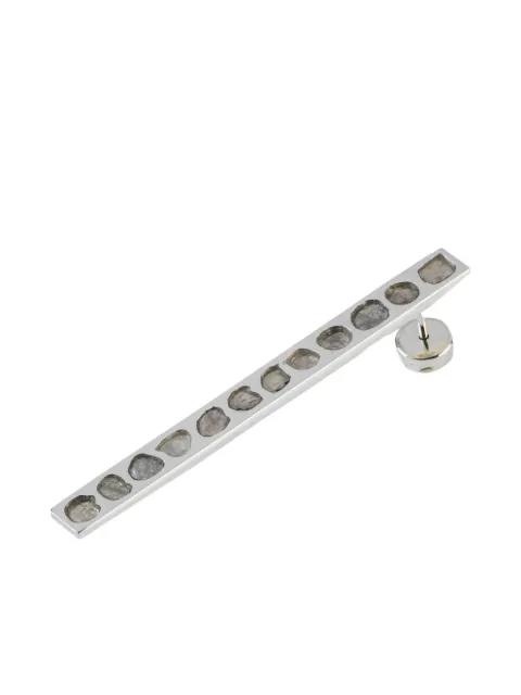 Plate diamond earring by PARTS OF FOUR