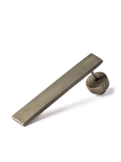 Plate matte-finish single earring by PARTS OF FOUR