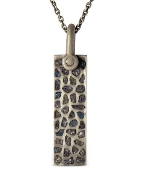 Plate sterling silver necklace by PARTS OF FOUR