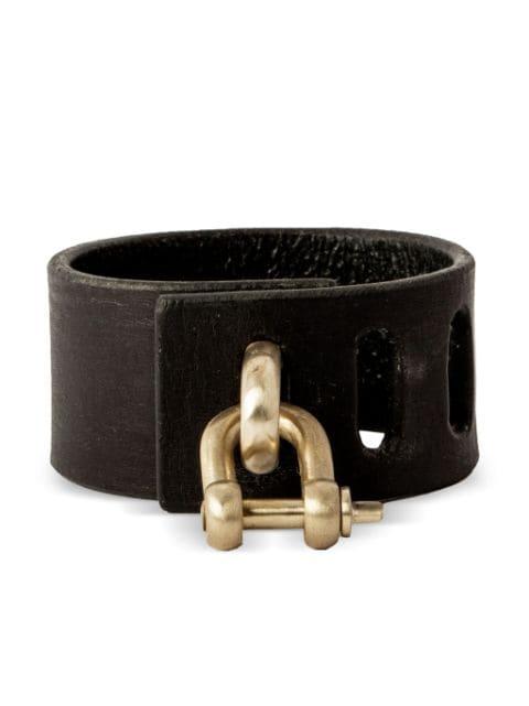 Restraint Charm leather bracelet by PARTS OF FOUR