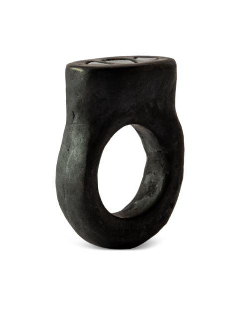Roman diamond-embellished ring by PARTS OF FOUR