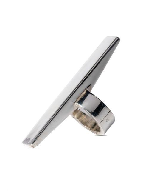 Sistema Rotated Bridge sterling silver ring by PARTS OF FOUR